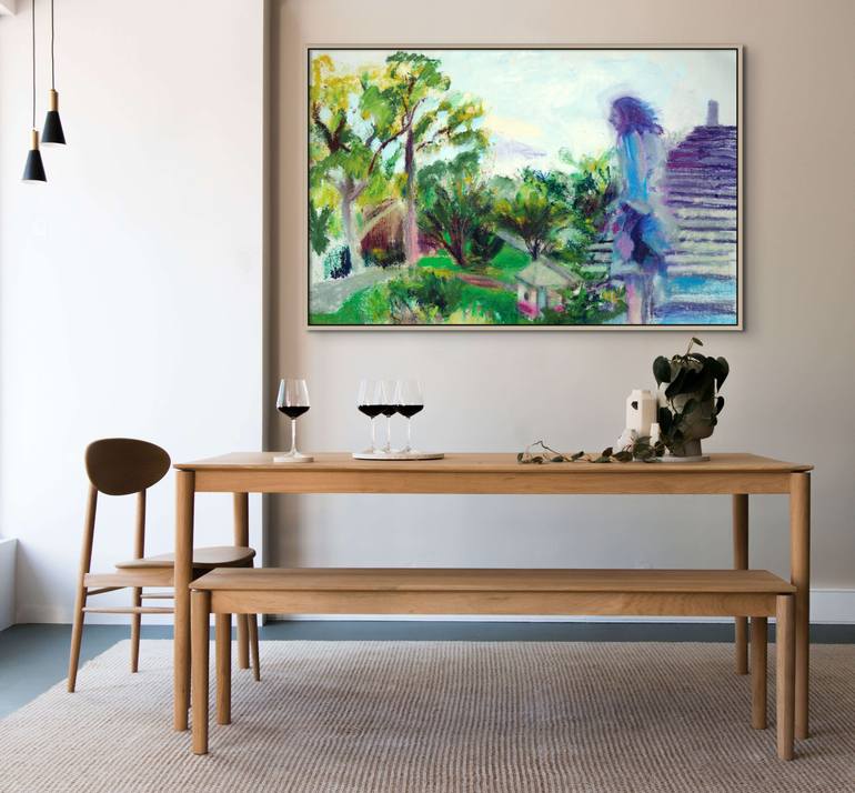 Original Documentary Women Painting by Maureen Shea