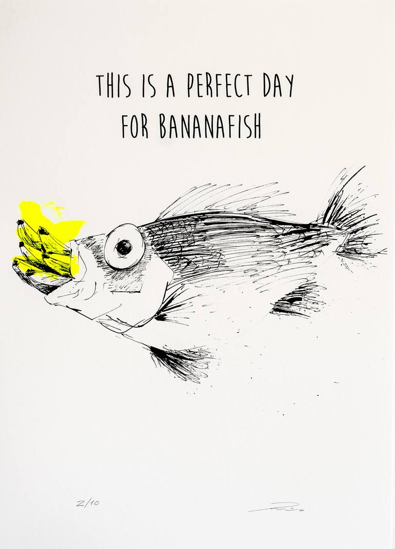 A Perfect Day For Bananafish Limited Edition Of 10 Printmaking By Pablo Penalba Saatchi Art