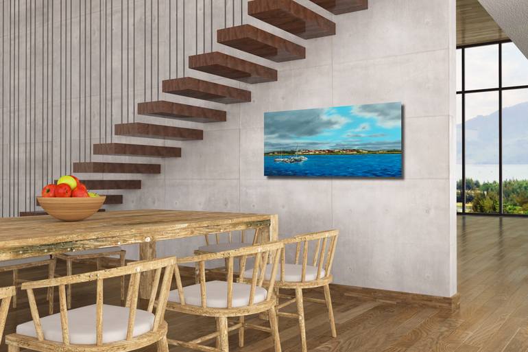 Original Figurative Seascape Painting by Tatiana Zappa