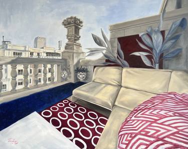 Saatchi Art Artist Tatiana Zappa; Paintings, “Terrace in Madrid” #art