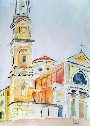 Print of Figurative Architecture Paintings by Luigi Brenna