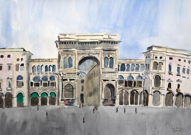 Print of Architecture Paintings by Luigi Brenna