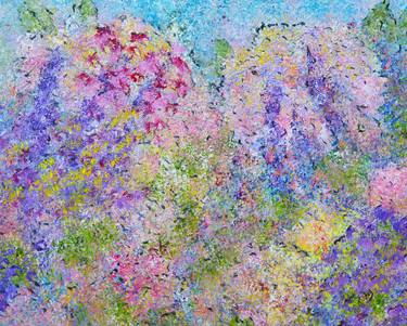 Print of Abstract Floral Paintings by Kathy Symonds