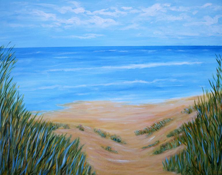 impressionist painting beach