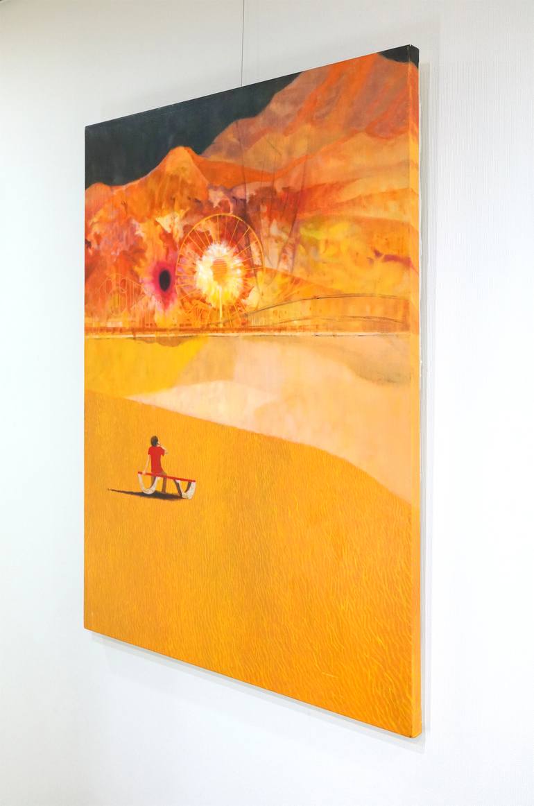 Original Expressionism Landscape Painting by Sy Lee