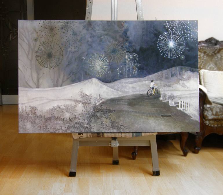 Original Expressionism Landscape Painting by Sy Lee