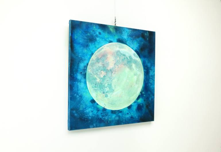 Original Outer Space Painting by Sy Lee