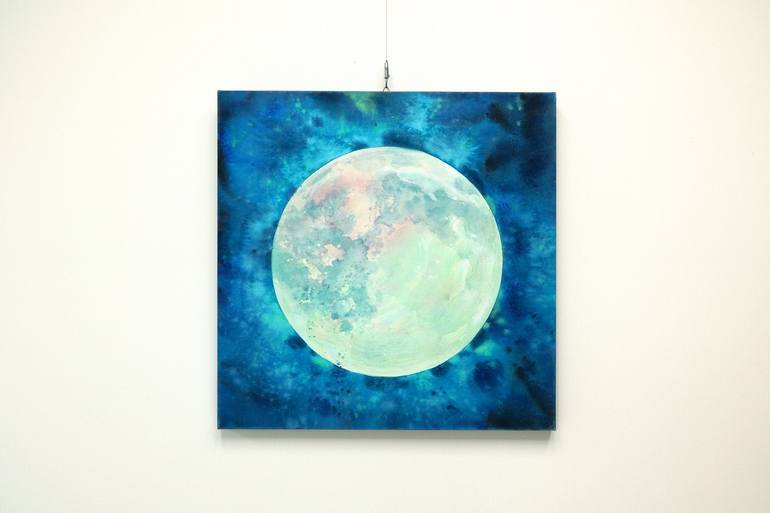 Original Fine Art Outer Space Painting by Sy Lee