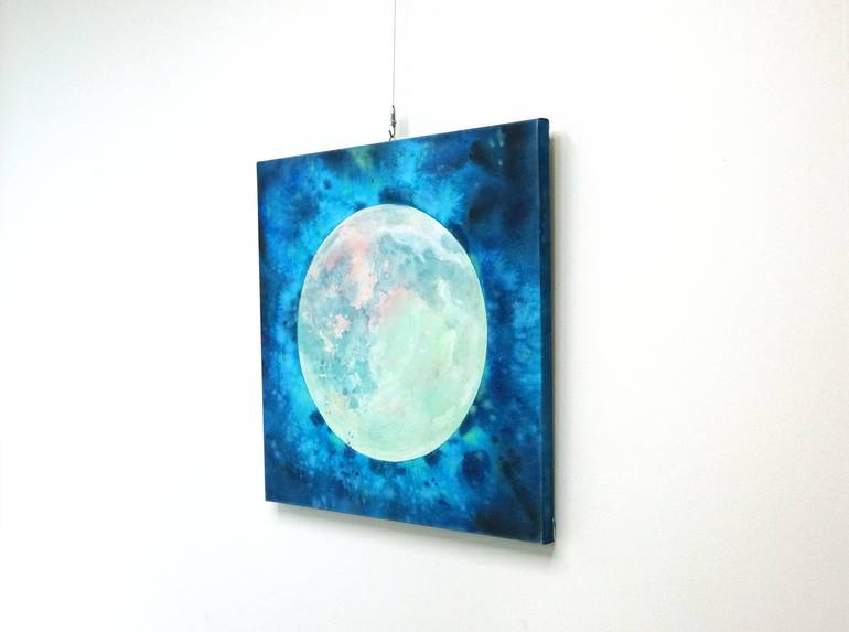 Original Fine Art Outer Space Painting by Sy Lee