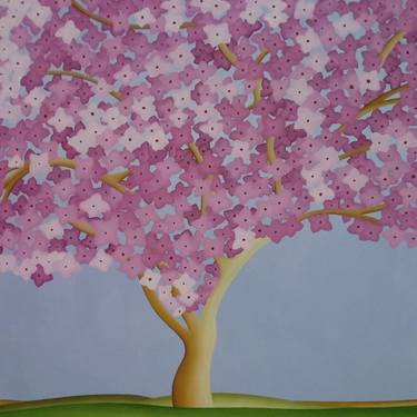 Print of Abstract Tree Paintings by Brenda Daniela Szuromi