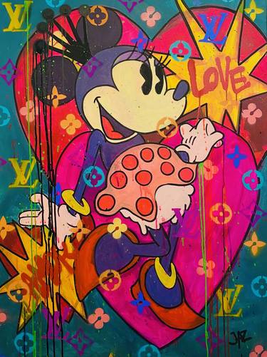 Smart' Minnie pop art by ART'MONY, Buy Art Online