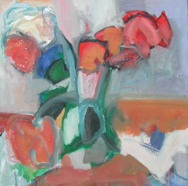 Original Abstract Floral Paintings by Patricia Crotty