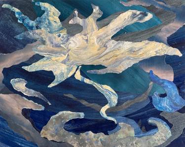 Original Abstract Nature Mixed Media by Sachie Hayashi