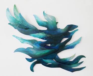 Original Abstract Expressionism Nature Sculpture by Sachie Hayashi