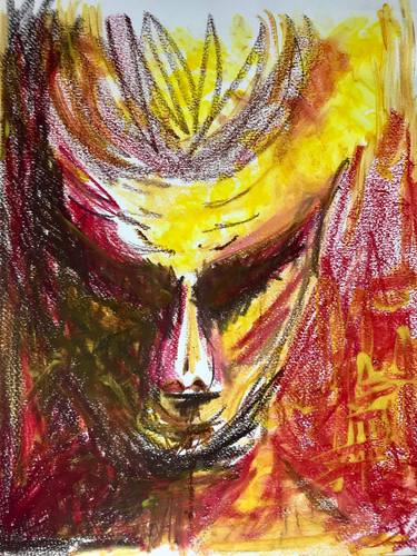 Original Expressionism Men Paintings by Mari Carva