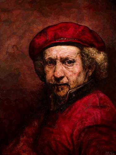 Rembrandt with an iPad thumb