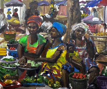 Original Abstract Expressionism Culture Paintings by Edward Ofosu