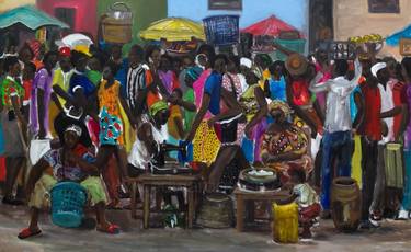 Original Expressionism People Paintings by Edward Ofosu