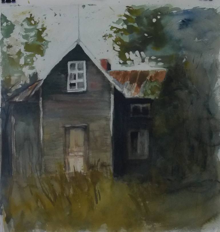 Abandoned house Painting by Urban Hedin Saatchi Art