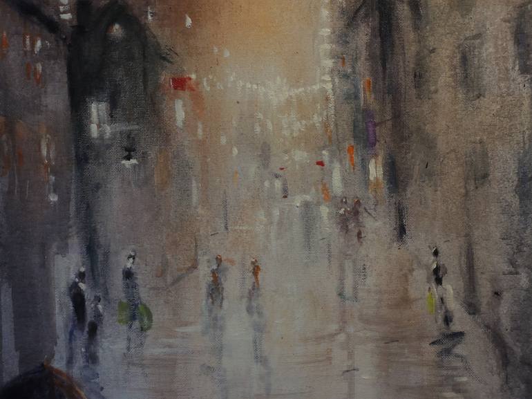 Original Figurative Cities Painting by Urban Hedin