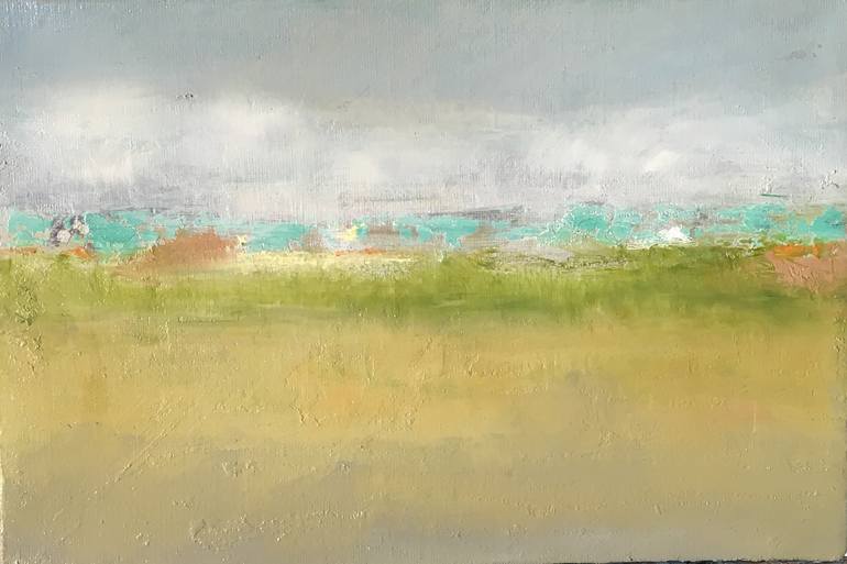 Landscape fields Painting by Urban Hedin | Saatchi Art