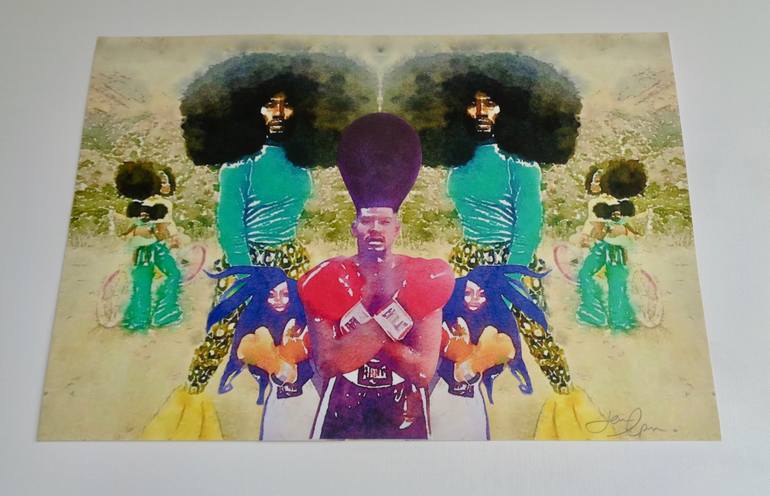 Original Figurative People Collage by Jane Appleton