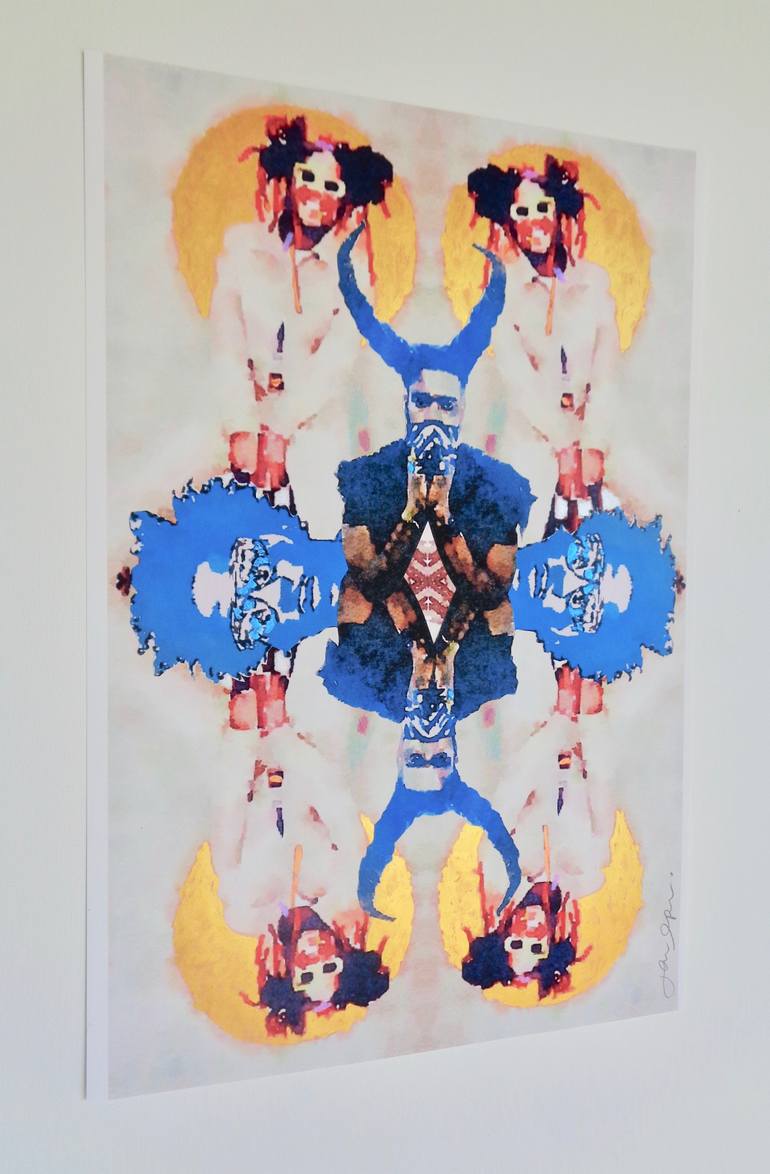 Original Figurative People Collage by Jane Appleton