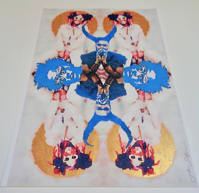 Original Figurative People Collage by Jane Appleton