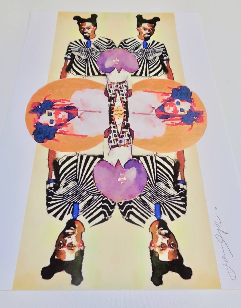 Original Figurative People Collage by Jane Appleton