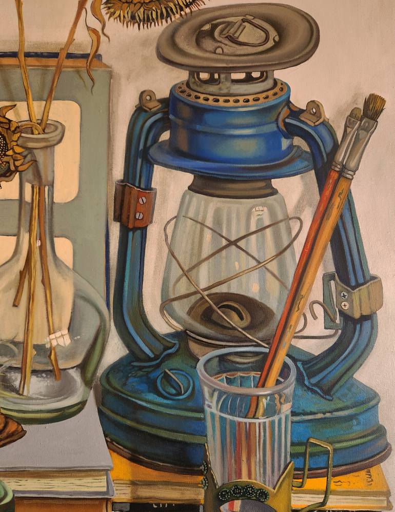 Original Modernism Still Life Painting by Gor Petrosyan