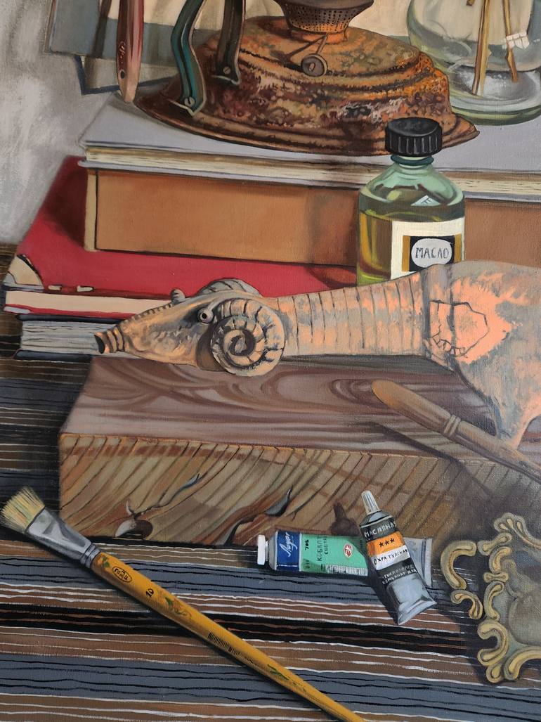 Original Modernism Still Life Painting by Gor Petrosyan