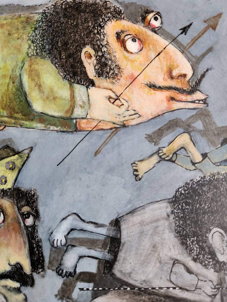 Original Modernism Fantasy Painting by Gor Petrosyan