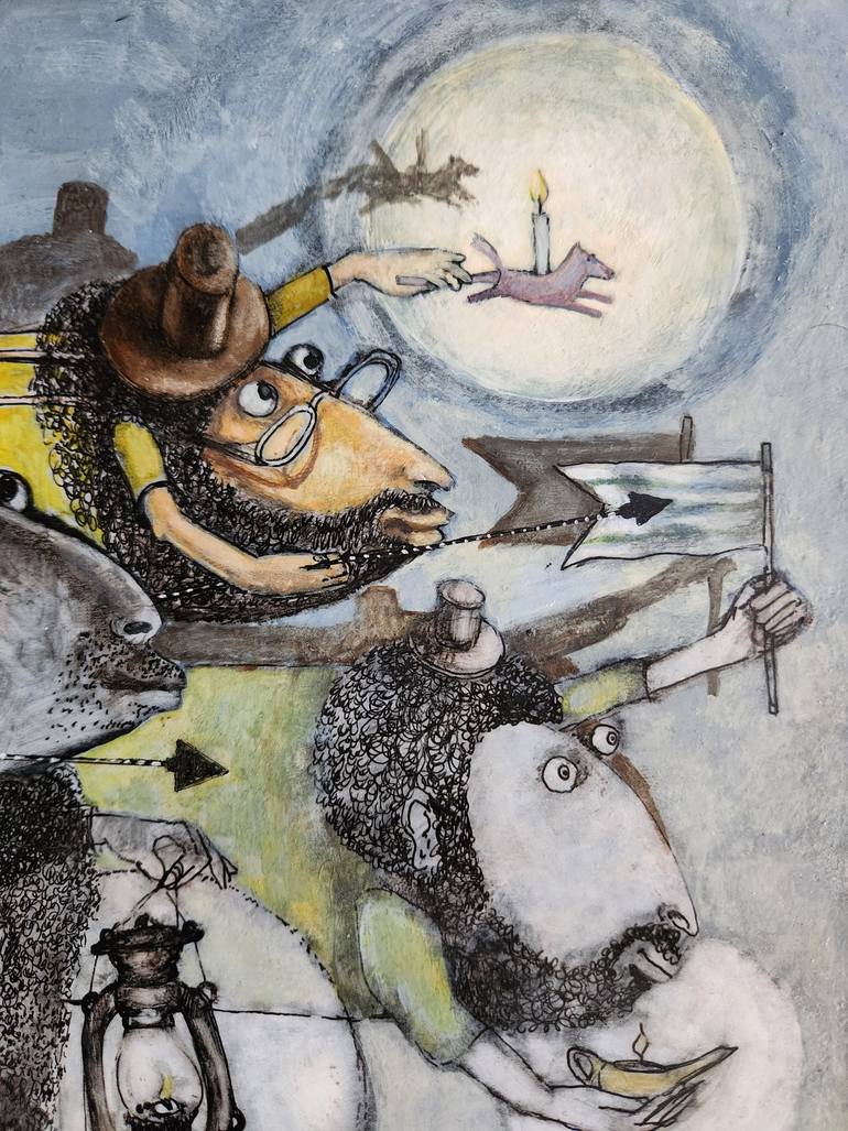 Original Modernism Fantasy Painting by Gor Petrosyan