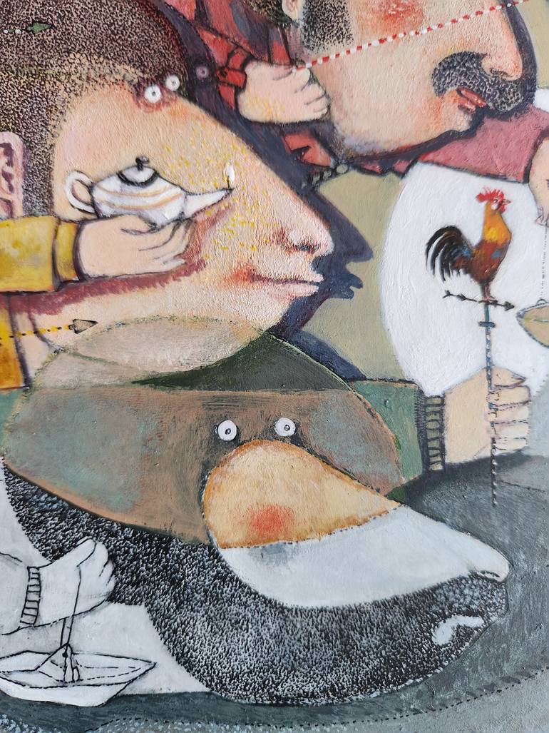 Original Abstract Expressionism Fantasy Painting by Gor Petrosyan