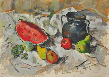 Still Life with Melon,Pears,apples thumb