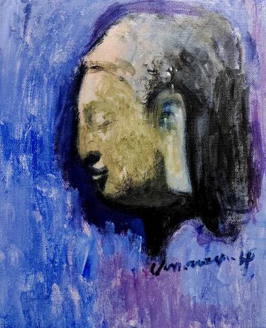 Original Art Deco Religion Painting by Ming Yuan