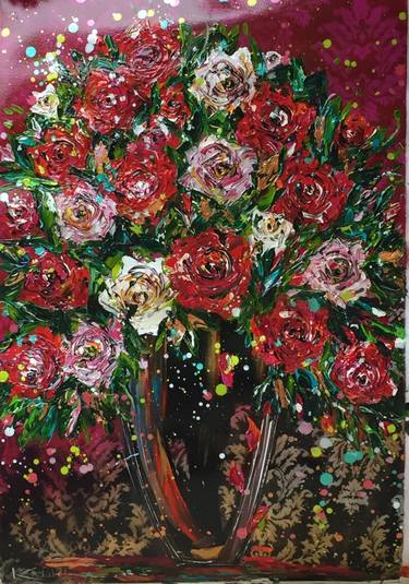 Original Floral Paintings by Ode to Art