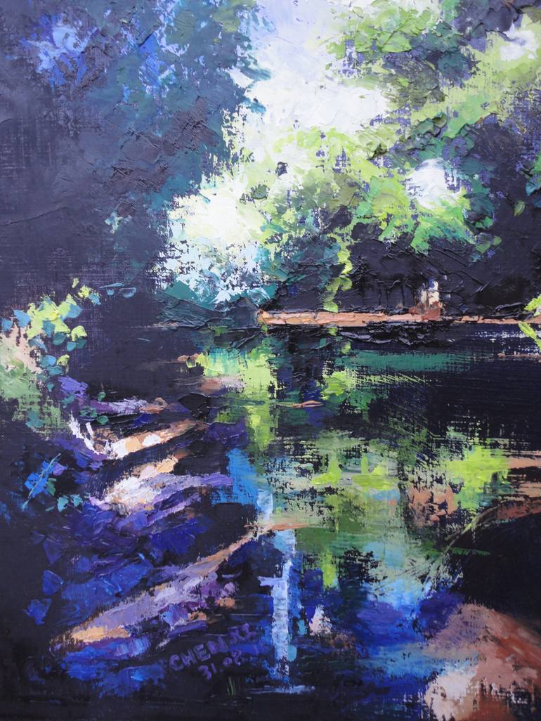 Original Impressionism Landscape Painting by Chen Xi