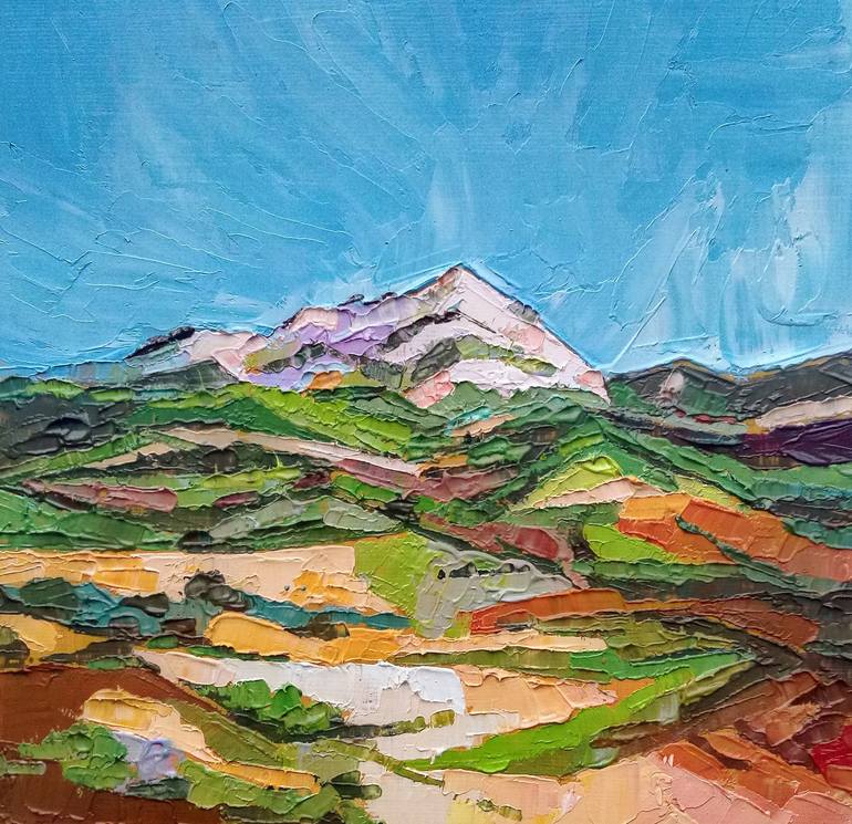 La Sainte-Victoire 2019 Painting by Chen Xi | Saatchi Art