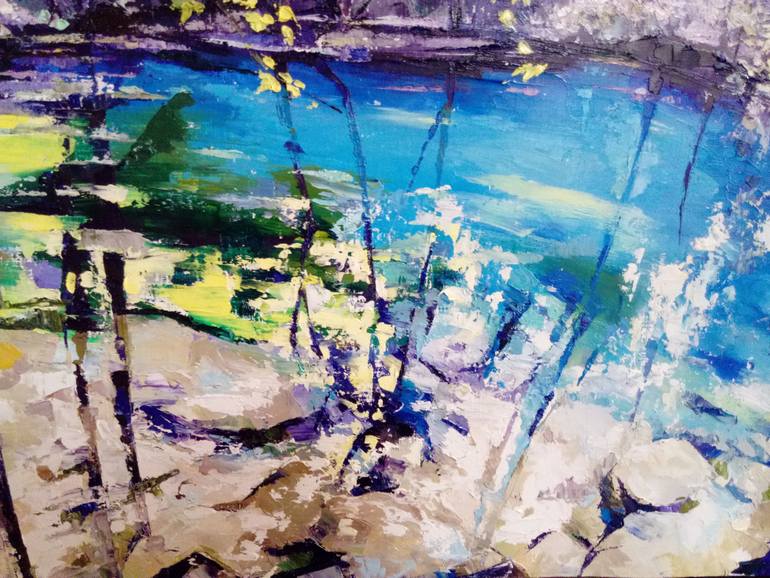 Original Impressionism Landscape Painting by Chen Xi