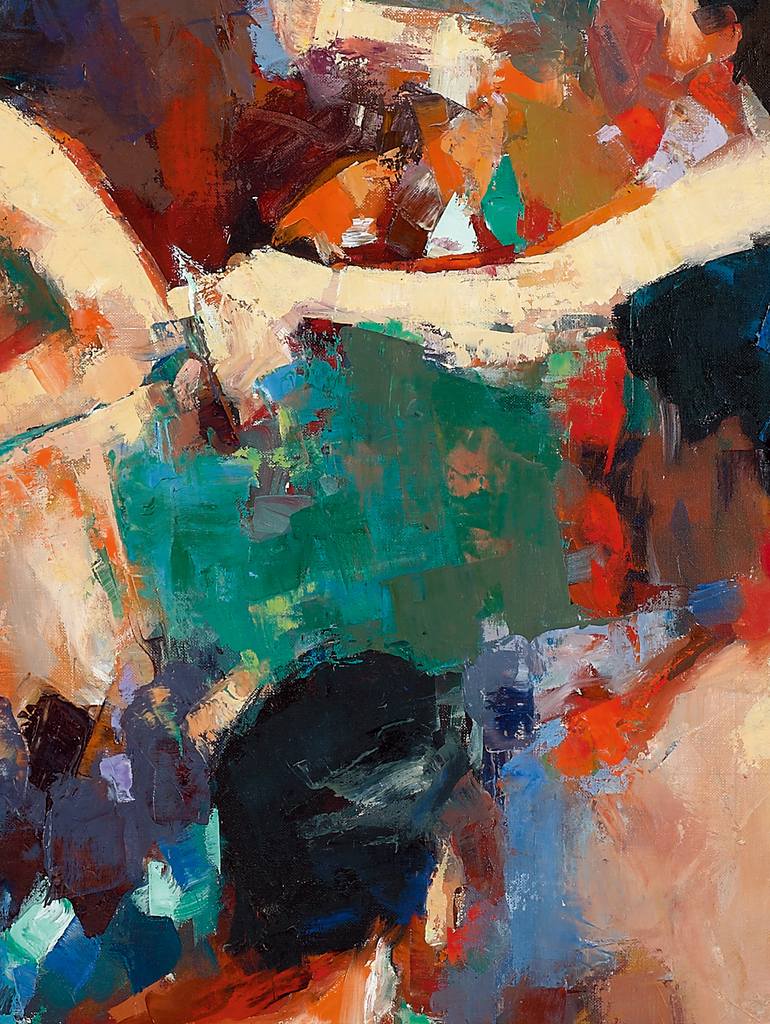 Original Figurative People Painting by Hanna Doukhan