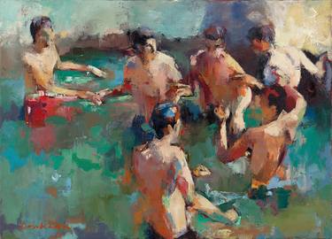 Original Figurative Water Paintings by Hanna Doukhan