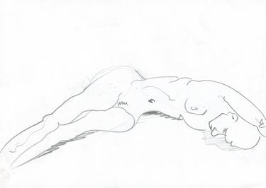 Original Minimalism Body Drawings by Olga Dubovaya