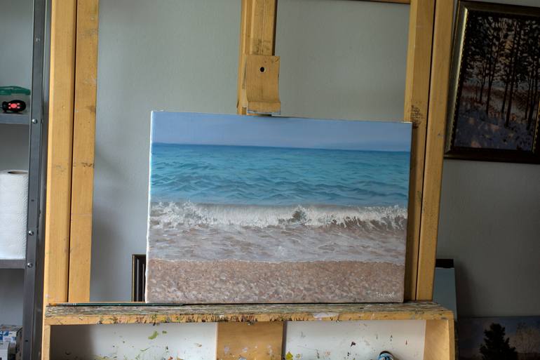 Original Impressionism Seascape Painting by Dejan Trajkovic