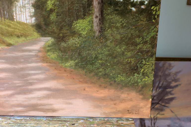 Original Impressionism Landscape Painting by Dejan Trajkovic