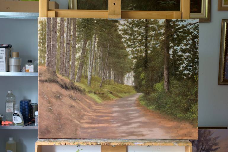 Original Impressionism Landscape Painting by Dejan Trajkovic