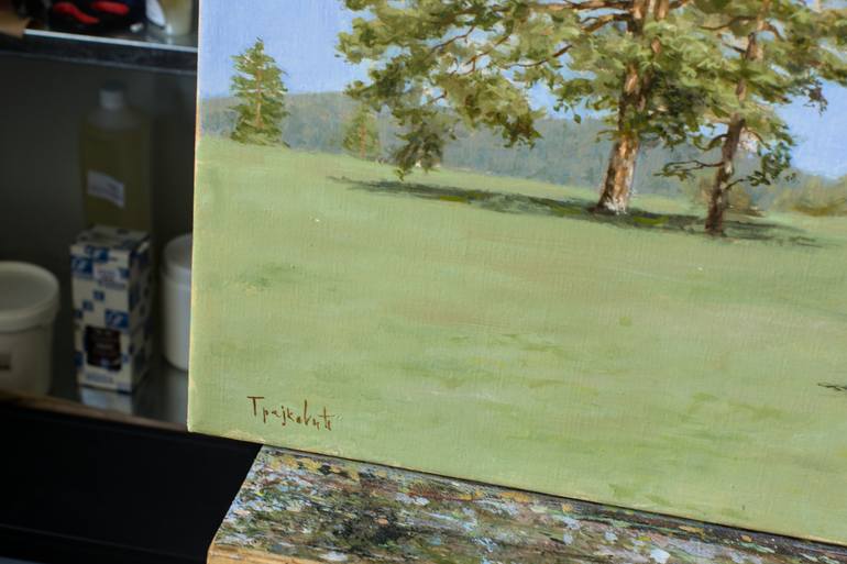 Original Impressionism Landscape Painting by Dejan Trajkovic