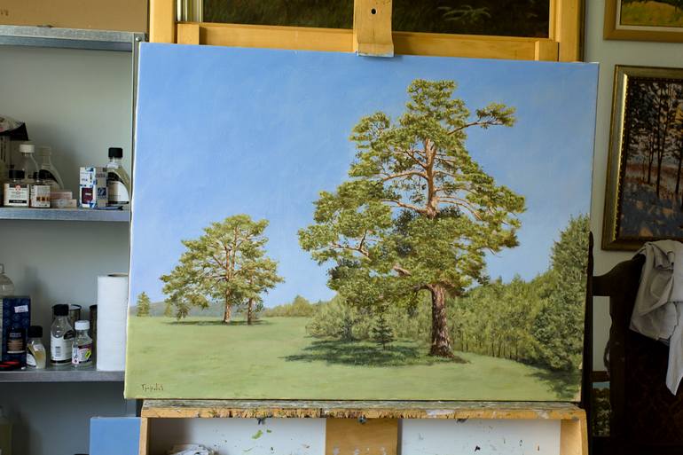 Original Impressionism Landscape Painting by Dejan Trajkovic