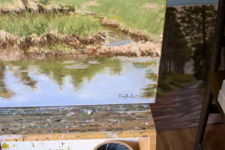 Original Impressionism Landscape Painting by Dejan Trajkovic