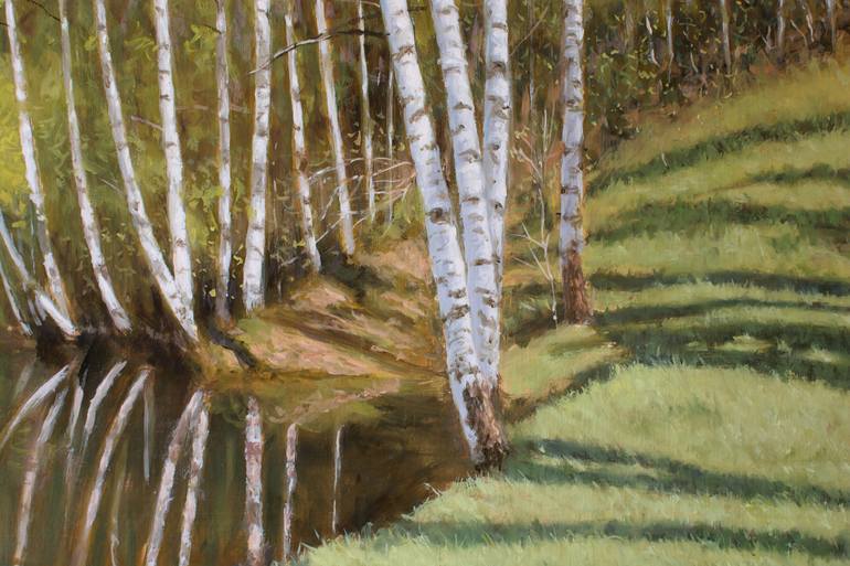 Original Impressionism Landscape Painting by Dejan Trajkovic